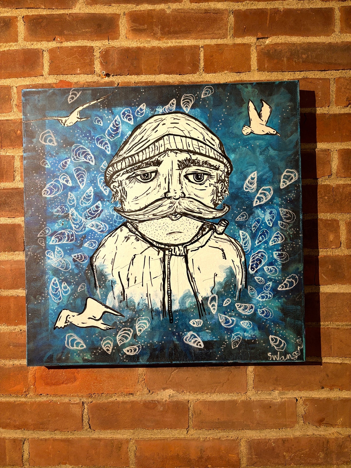 Fisherman 20”X 20”