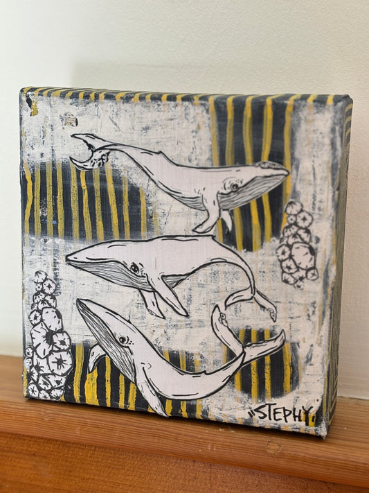 Black & yellow whales