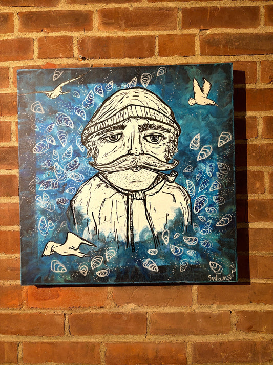 Fisherman 20”X 20”