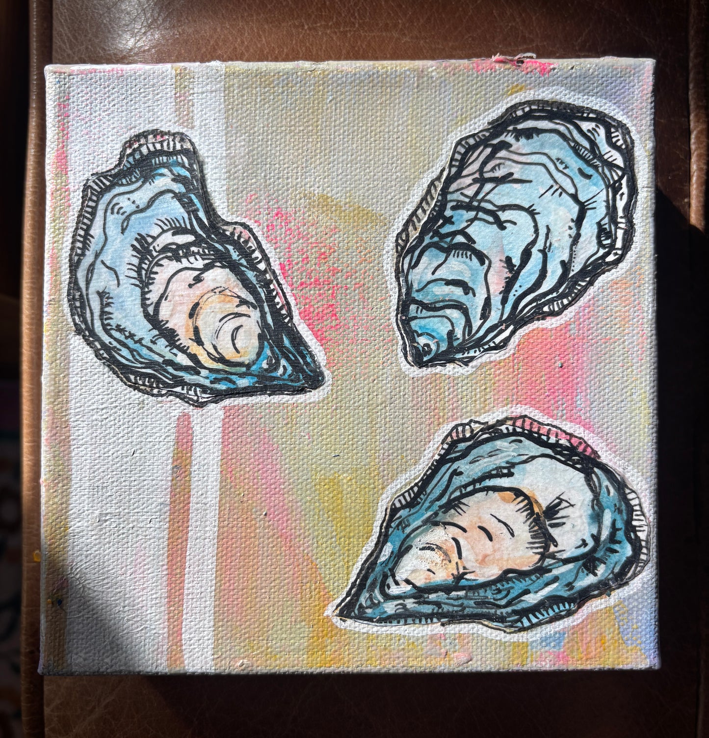 trio of oysters